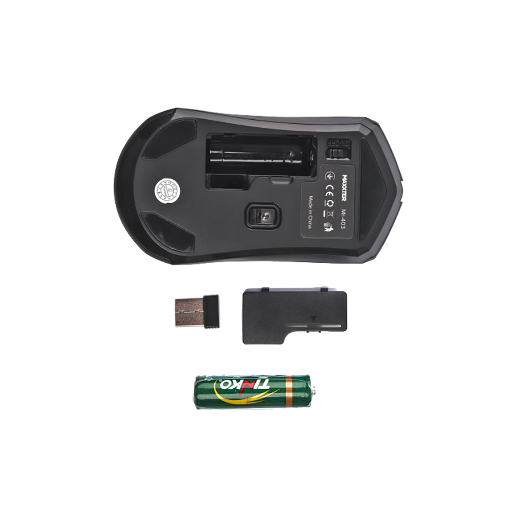 Мышь беспроводная Maxxter Mr-403 Black фото
