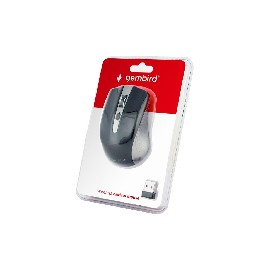 Мышь беспроводная Gembird MUSW-4B-04-GB Grey/Black фото3