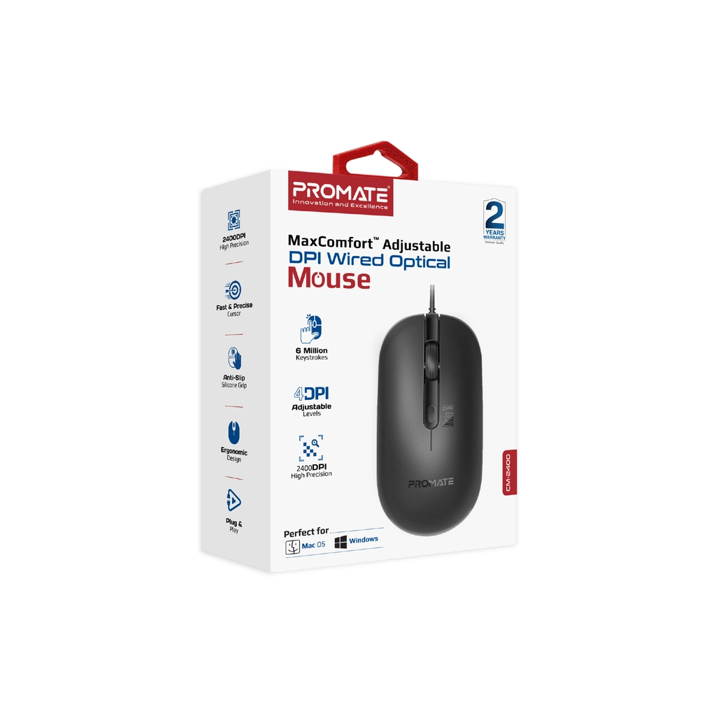 Мышь Promate CM-2400 Black фото2