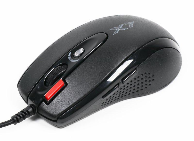 Миша A4Tech X-710BK Black USB + килимок A4Tech X7-200MP фото2