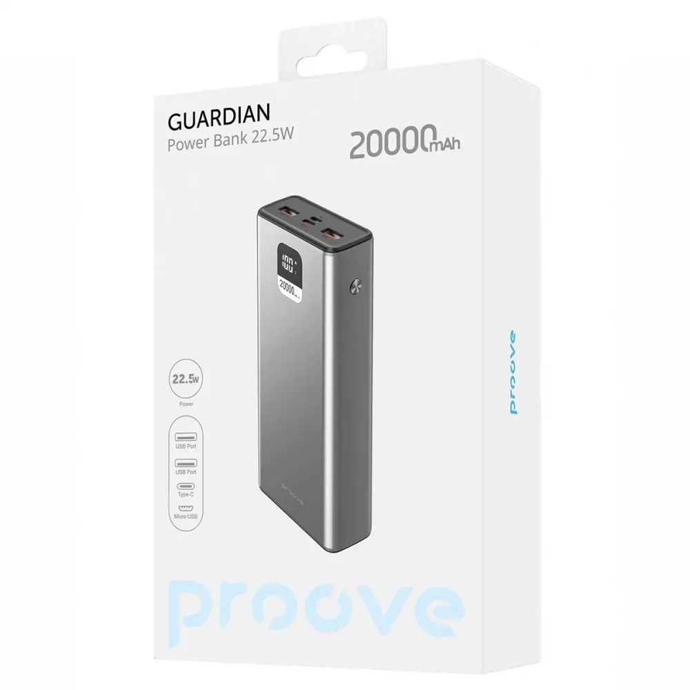 Павербанк Proove Guardian 22.5W 20000mAh (PBG222210004) фото