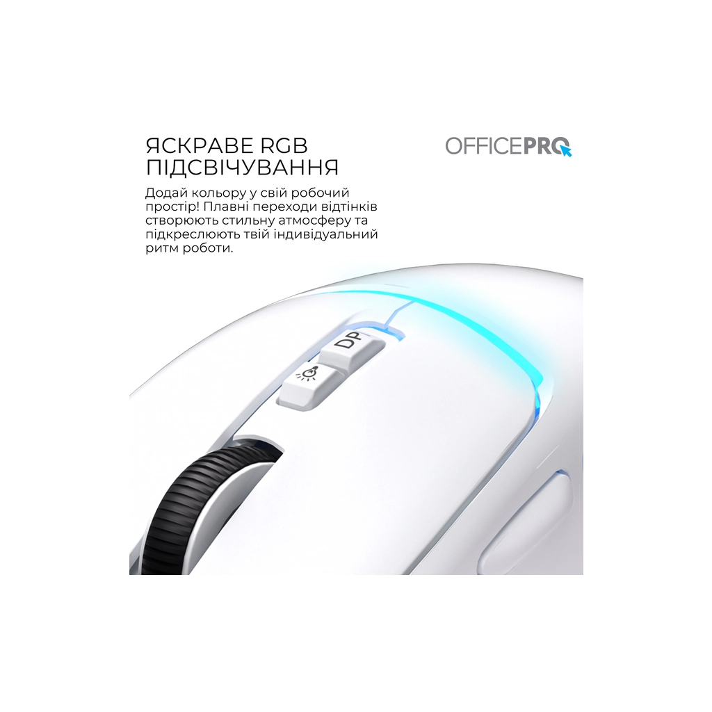 Мышь беспроводная OfficePro M468W White фото8