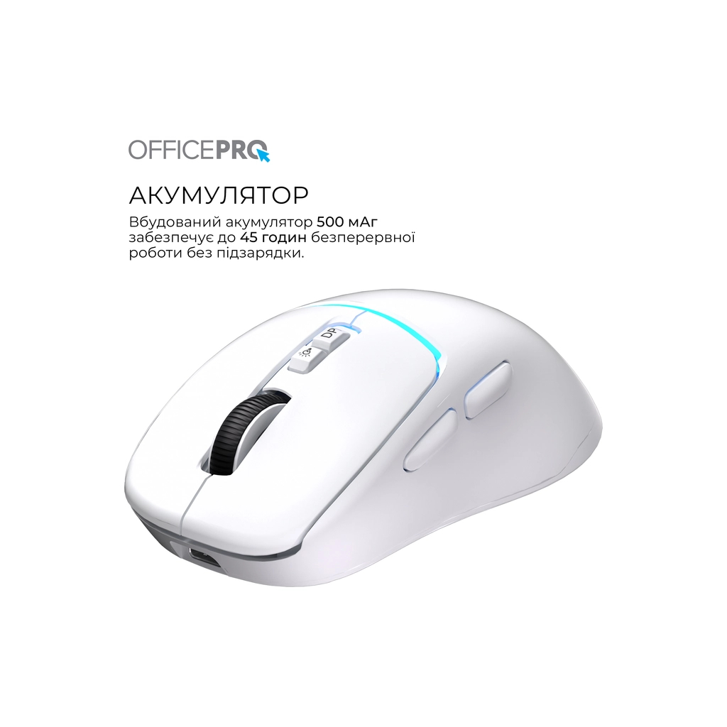 Мышь беспроводная OfficePro M468W White фото10