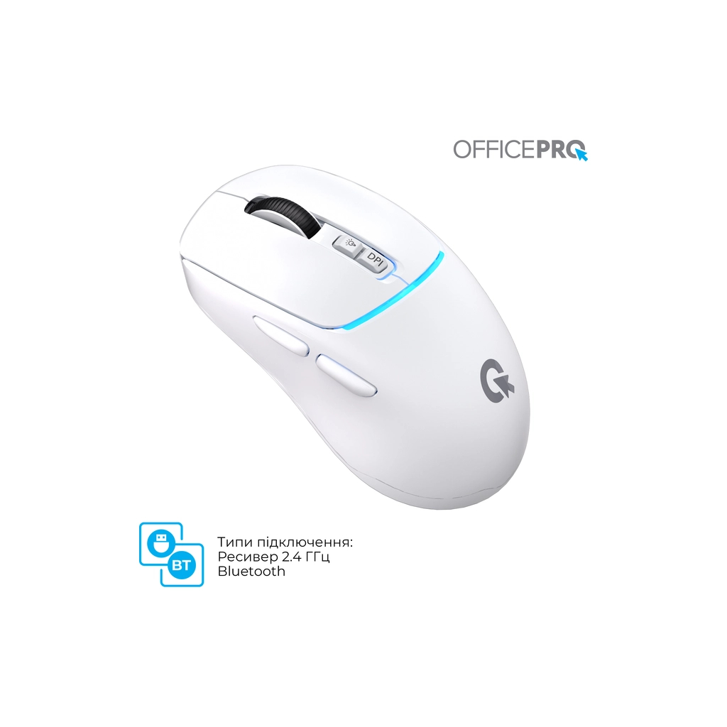 Мышь беспроводная OfficePro M468W White фото11