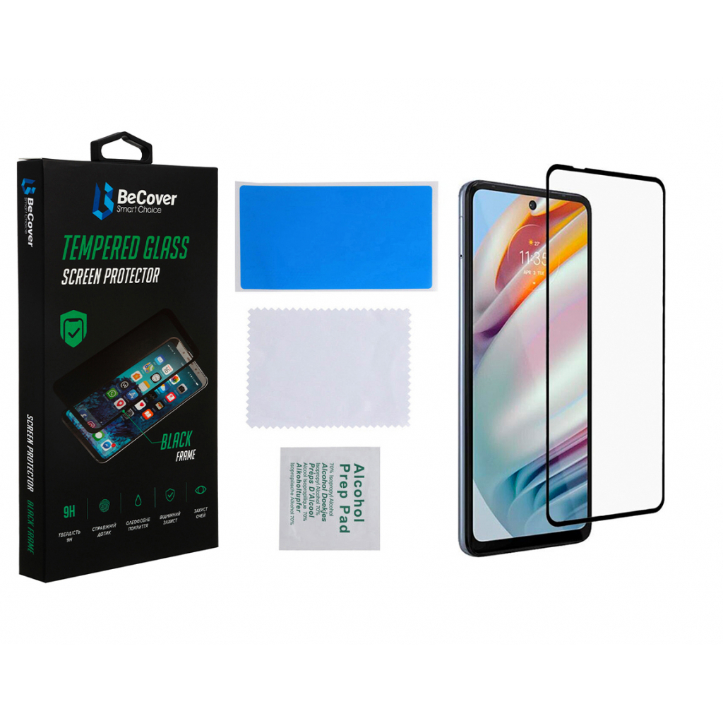 Захисне скло BeCover для Motorola Moto G60/G60s Black (706899) фото2