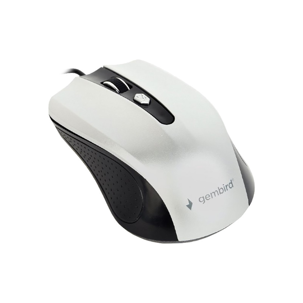 Мышь Gembird MUS-4B-01-BS Black/Silver фото2