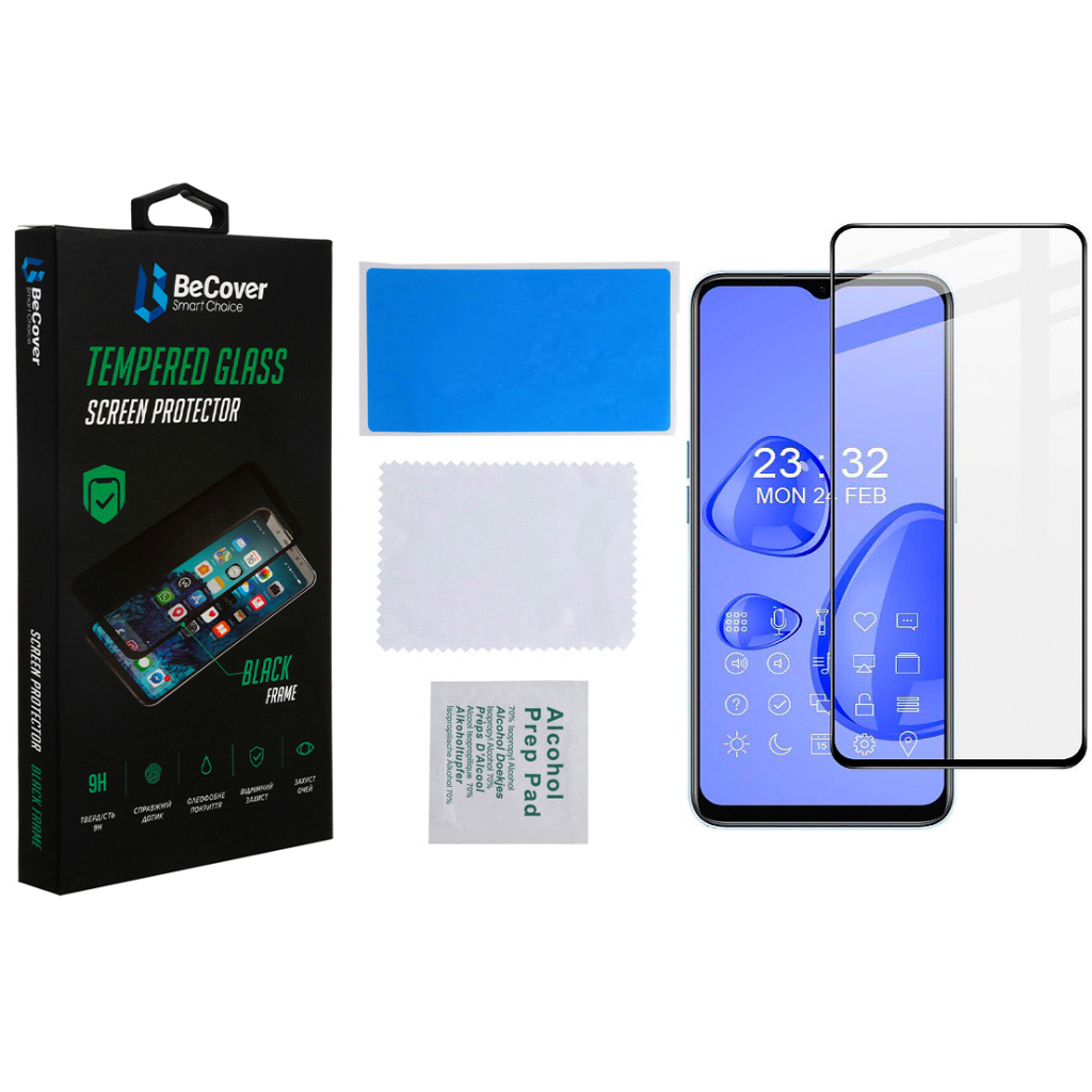 Защитное стекло BeCover для Realme 10 Black (708570) фото3