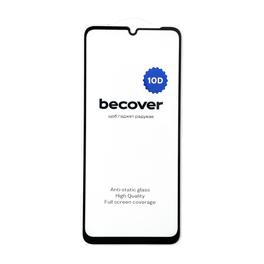 Захисне скло BeCover для Poco C65 10D Black (711527) фото