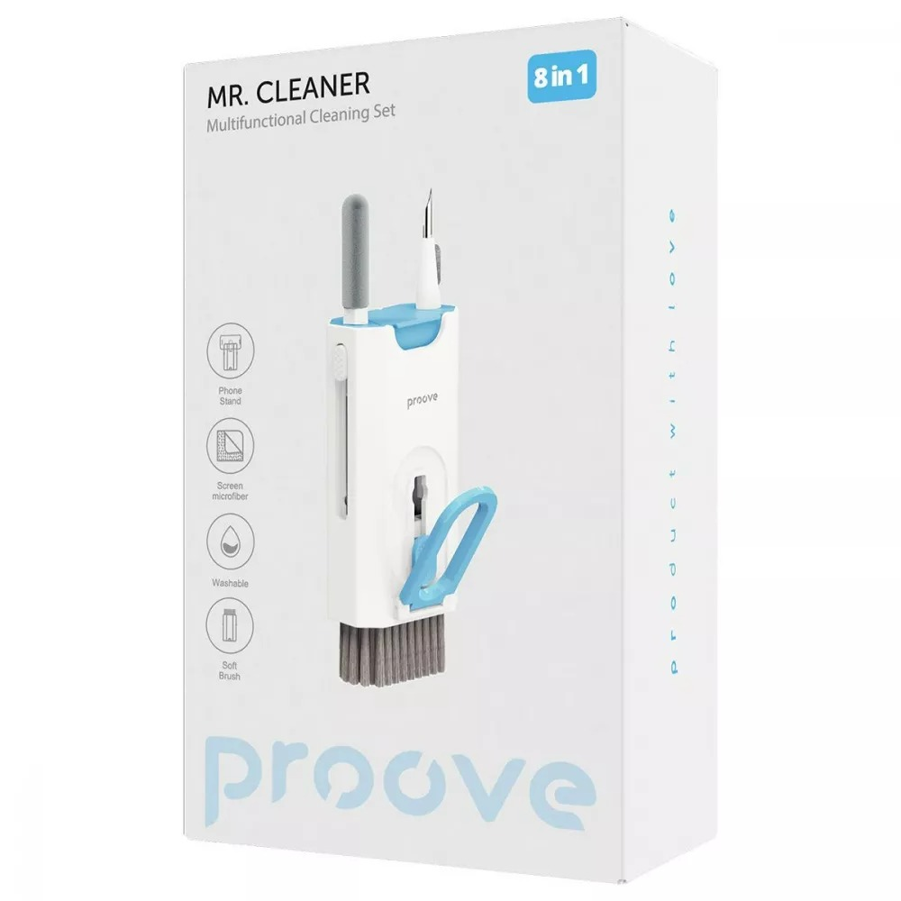 Набор roove Mr. Cleaner 8in1 для очистки електроники и гаджетов White (MCS000 фото7