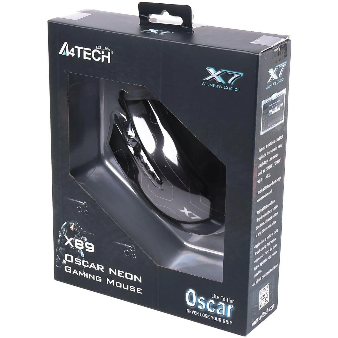 Мишь A4Tech X89 Black фото6