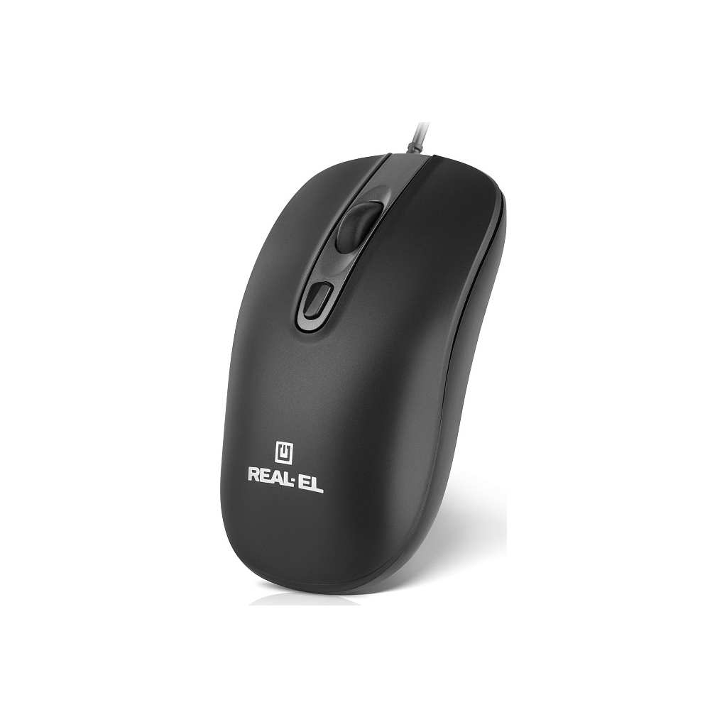 Мышь REAL-EL RM-222 Black (EL123200040) фото2