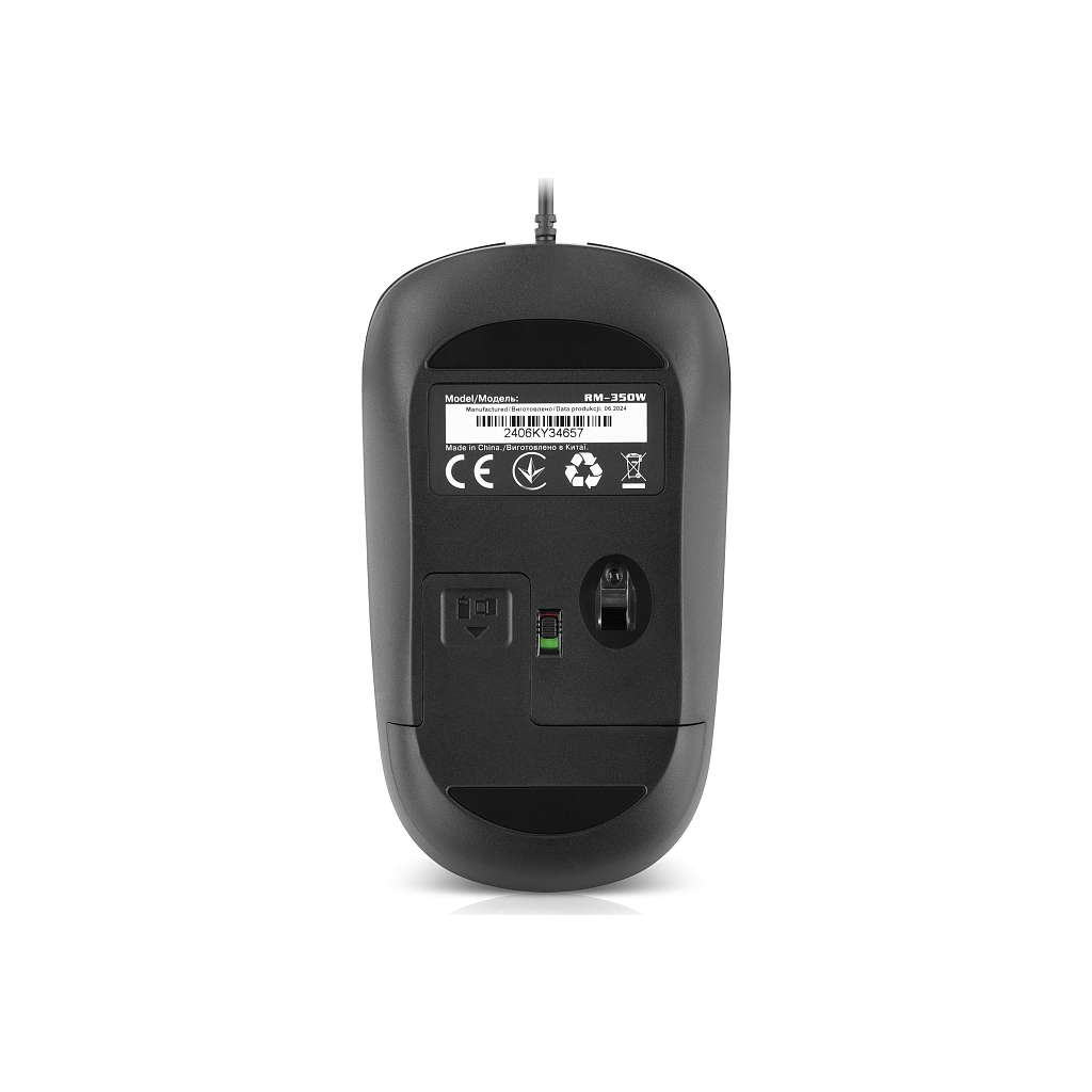 Мышь REAL-EL RM-222 Black (EL123200040) фото8