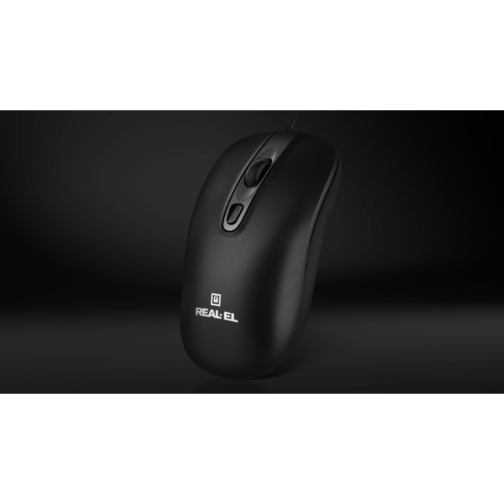 Мышь REAL-EL RM-222 Black (EL123200040) фото10