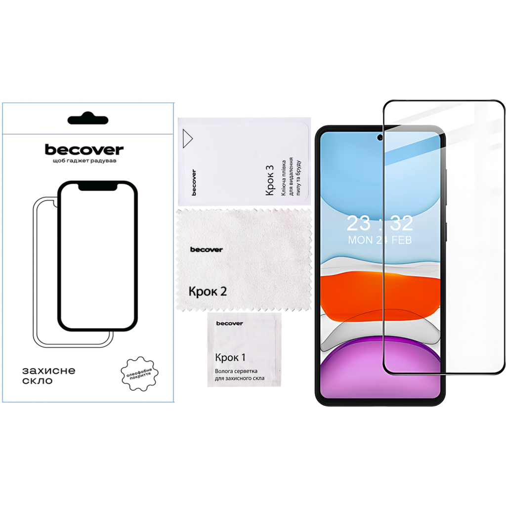Захисне скло BeCover для Oppo A60 Black (711666) фото4