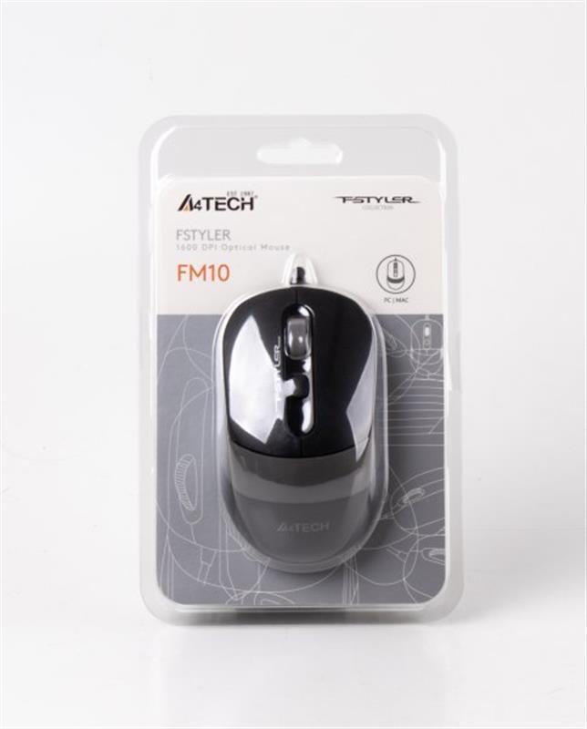 Мишь A4Tech FM10 Black/Grey фото5