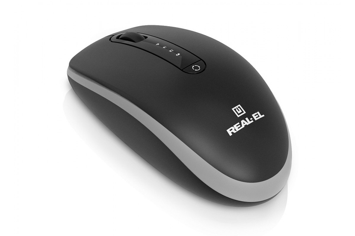 Мышь REAL-EL RM-455W Black (EL123200047) фото9