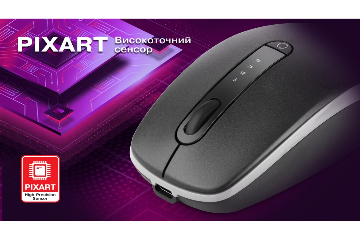 Мышь REAL-EL RM-455W Black (EL123200047) фото13