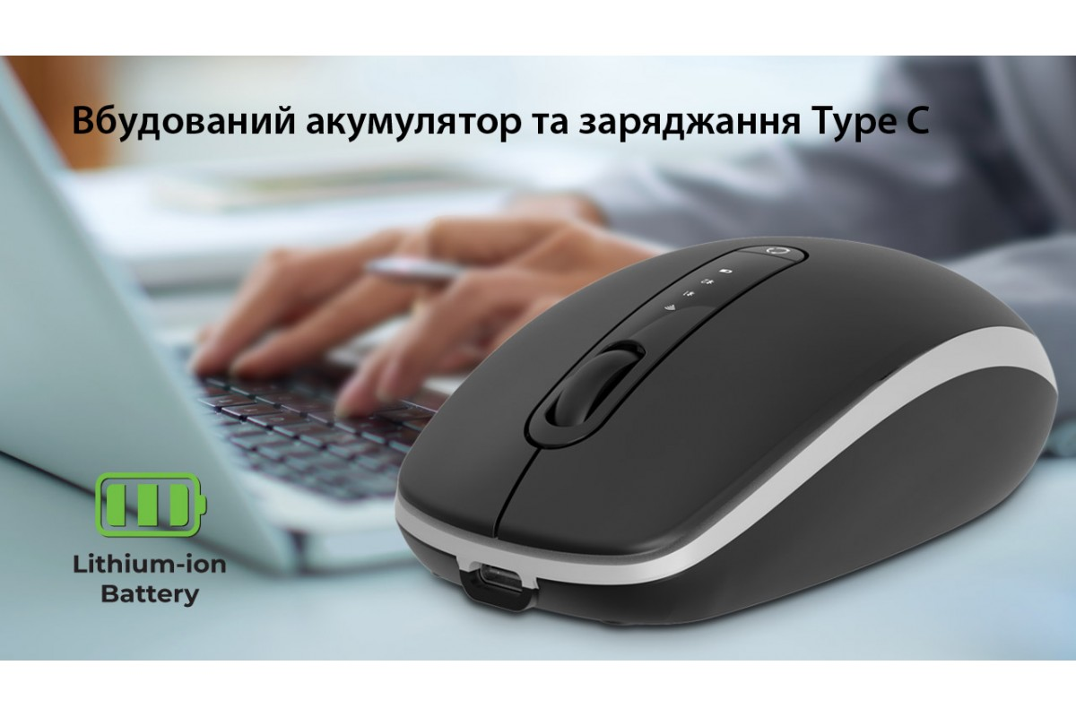 Мышь REAL-EL RM-455W Black (EL123200047) фото15