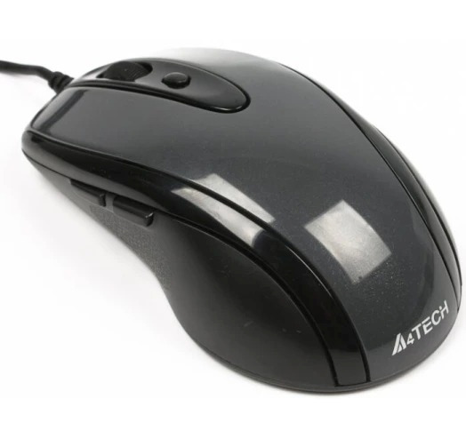Миша A4Tech N-708X (Glossy Grey) фото2