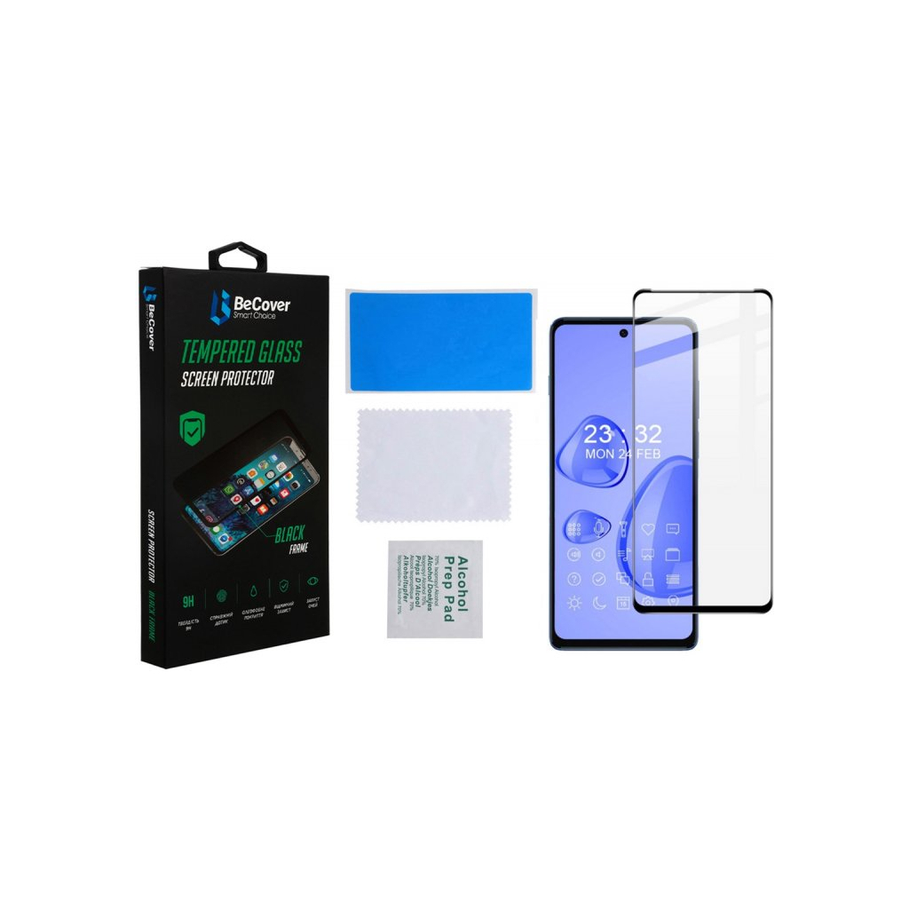 Захисне скло BeCover для Motorola Moto G200 Black (707242) фото3