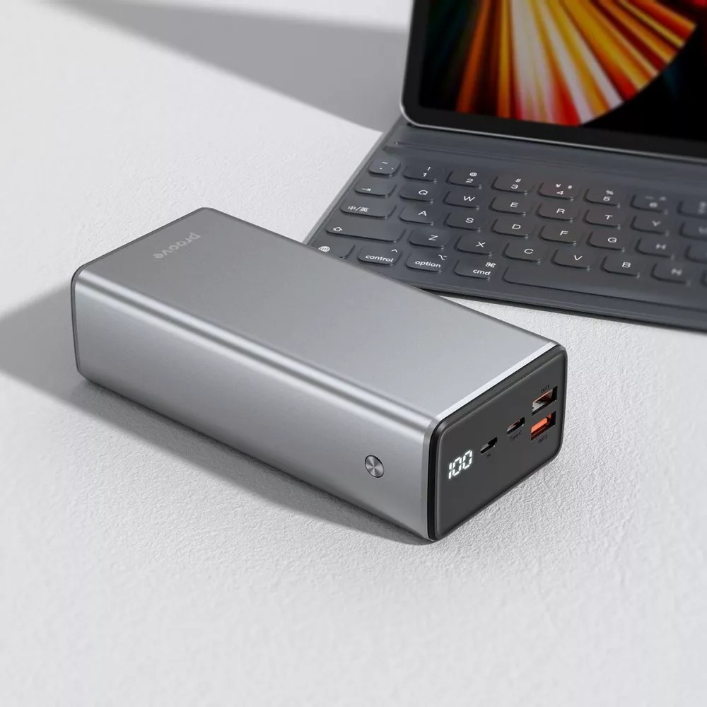 Універсальна мобільна батарея Proove Metalskin 65W 30000mAh Gray (PBM365210004) фото