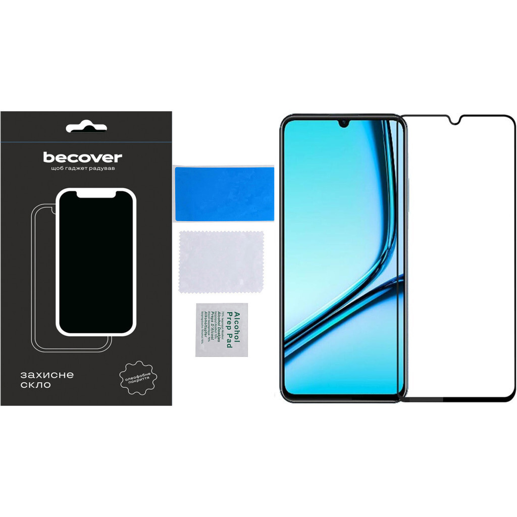 Захисне скло BeCover для Realme Note 50 Black (711317) фото4