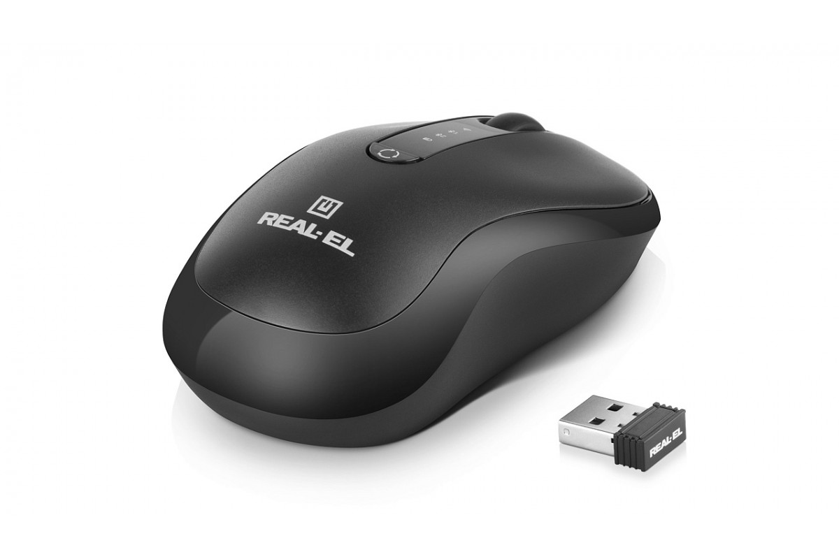 Мишь REAL-EL RM-450W Black фото2