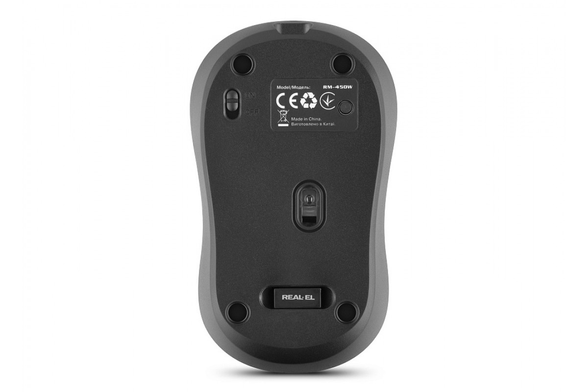 Мишь REAL-EL RM-450W Black фото6