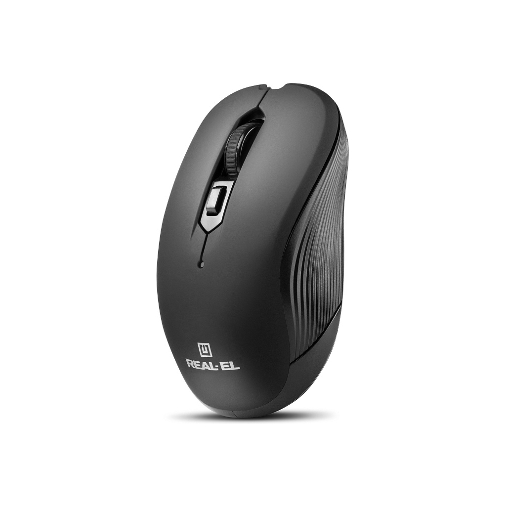 Мишь REAL-EL RM-331W Black фото2