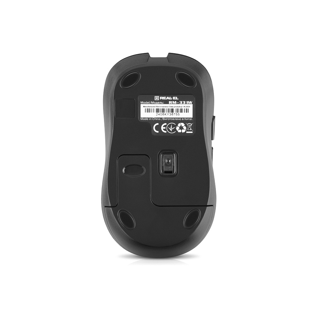 Мишь REAL-EL RM-331W Black фото7