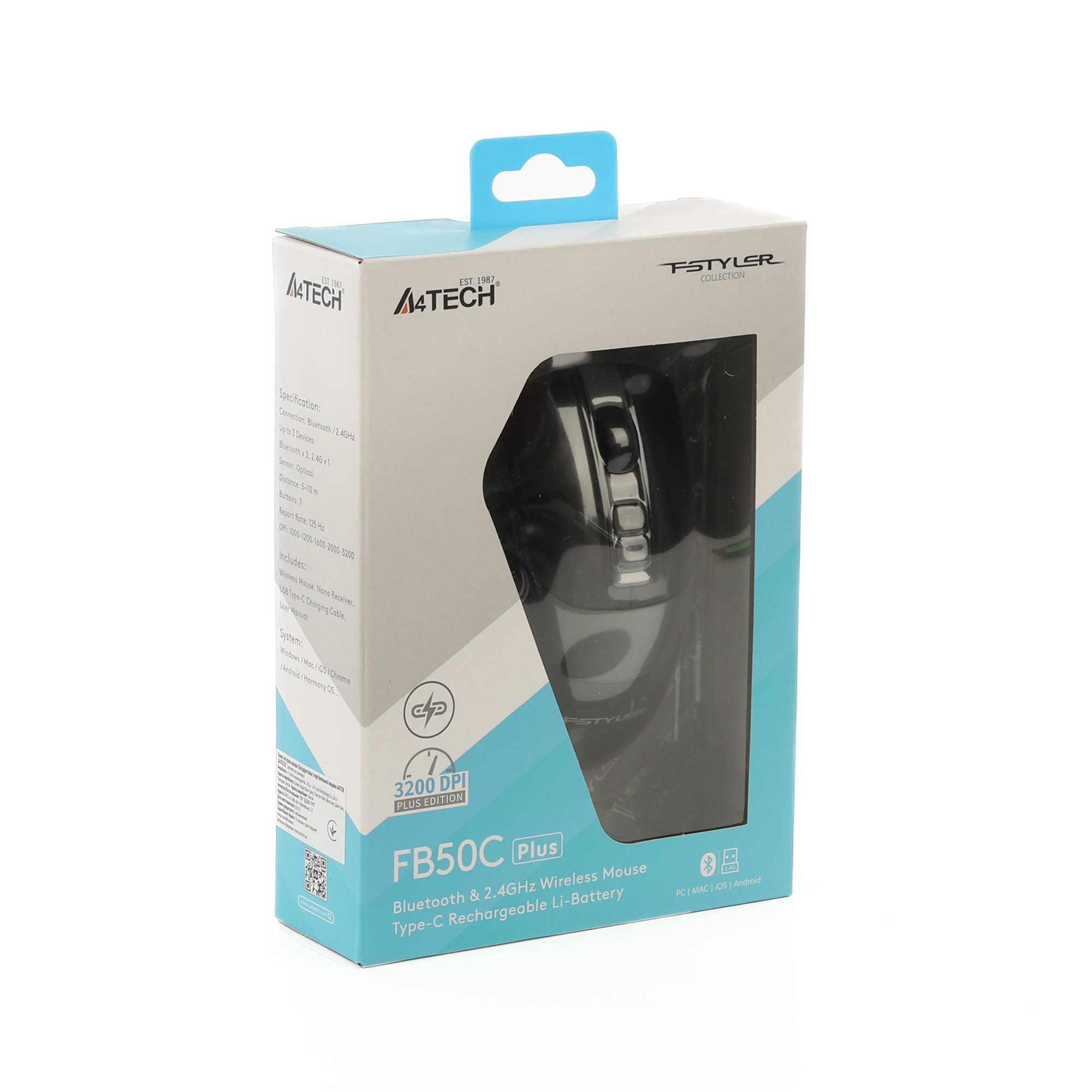 Миша бездротова A4Tech Fstyler FB50C Plus Black фото12