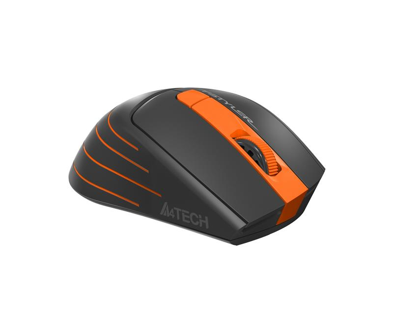 Миша бездротова A4Tech FG30S Orange/Black USB фото4