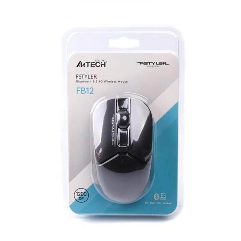 Миша бездротова A4Tech FB12 Black USB фото5