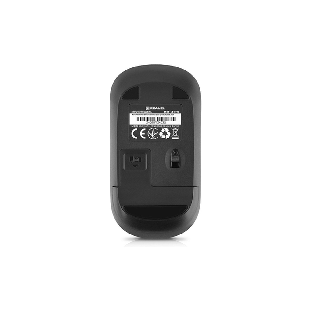 Мишь REAL-EL RM-311 W Black фото8
