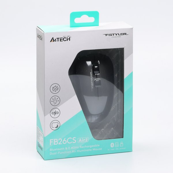 Мишь A4Tech Fstyler FB26CS Air2 Smoky Grey фото10