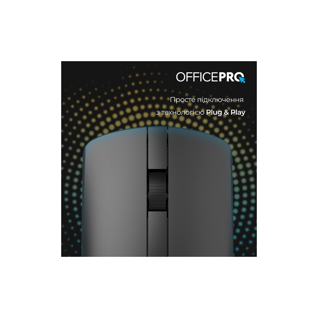 Мишь OfficePro M175B Silent Click Wireless Black фото8