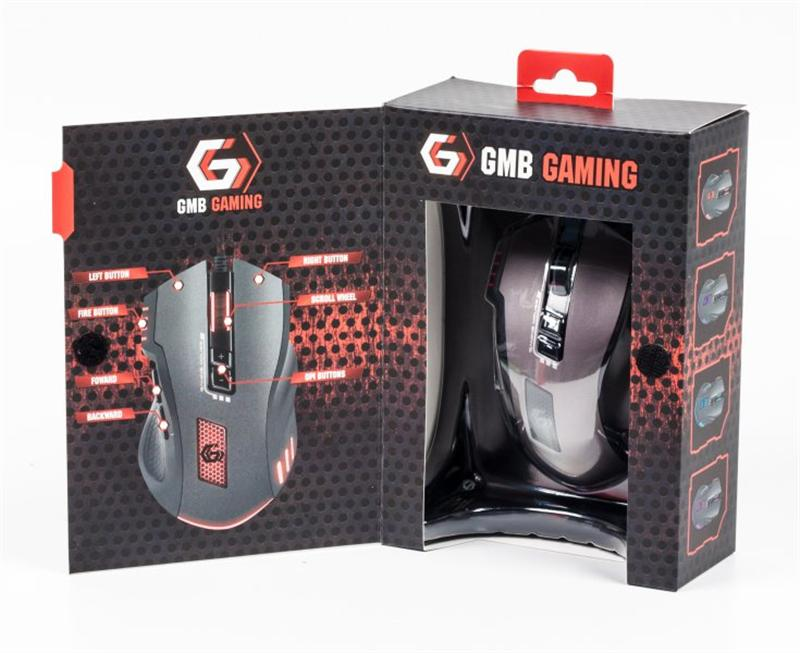 Мишь Gembird MUSG-004 Black, Grey USB фото6