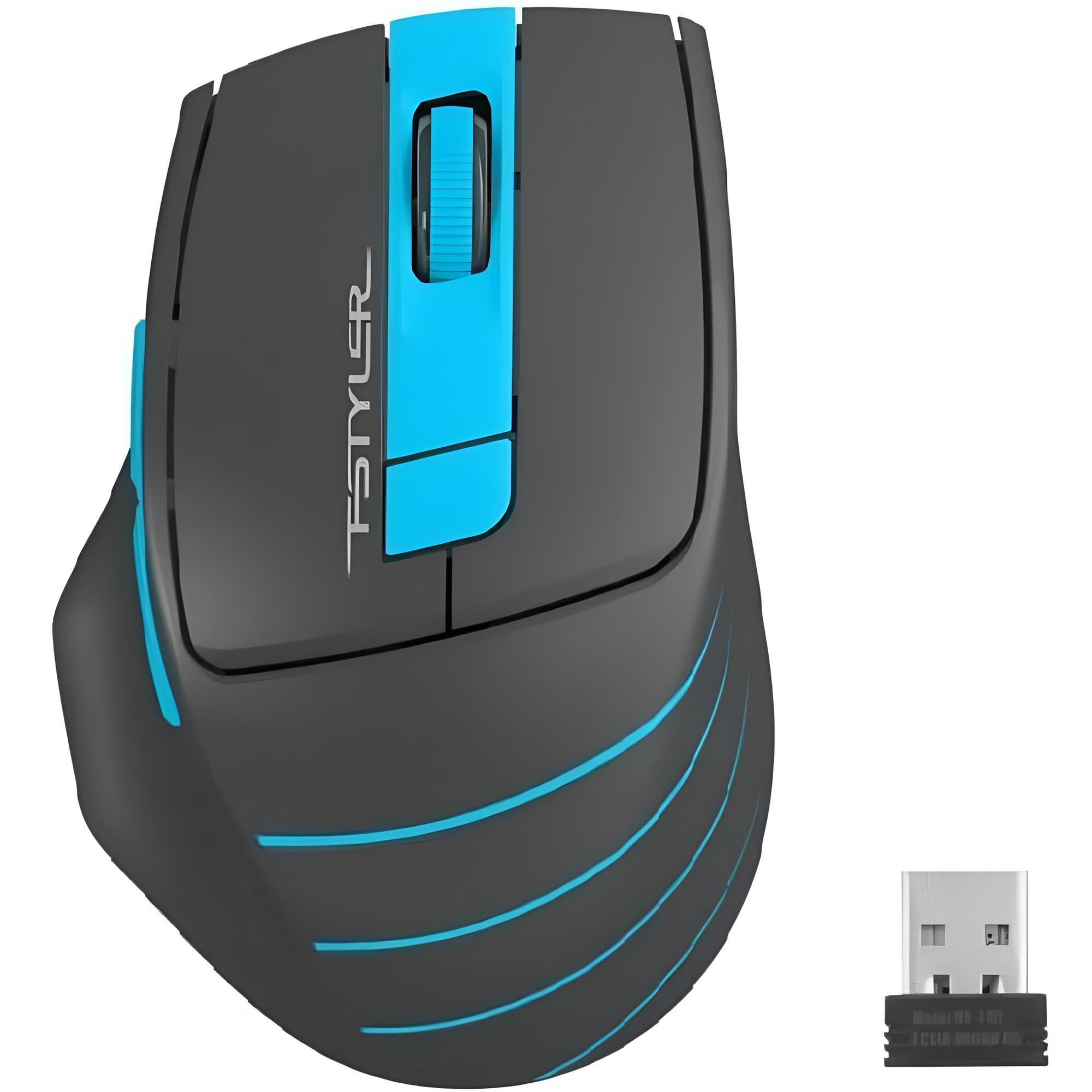 Миша бездротова A4Tech FG30 Black/Blue USB фото