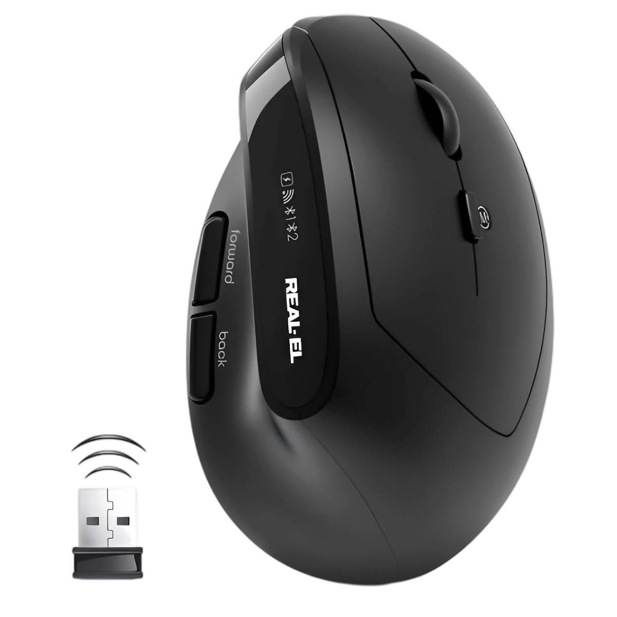Мышь REAL-EL RM-490W Black фото2
