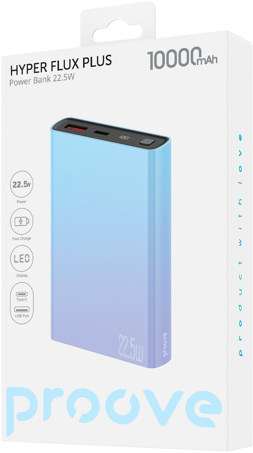 Універсальна мобільна батарея Proove Hyper Flux Plus 22.5W 10000mAh Gradient (2003000232639) фото2
