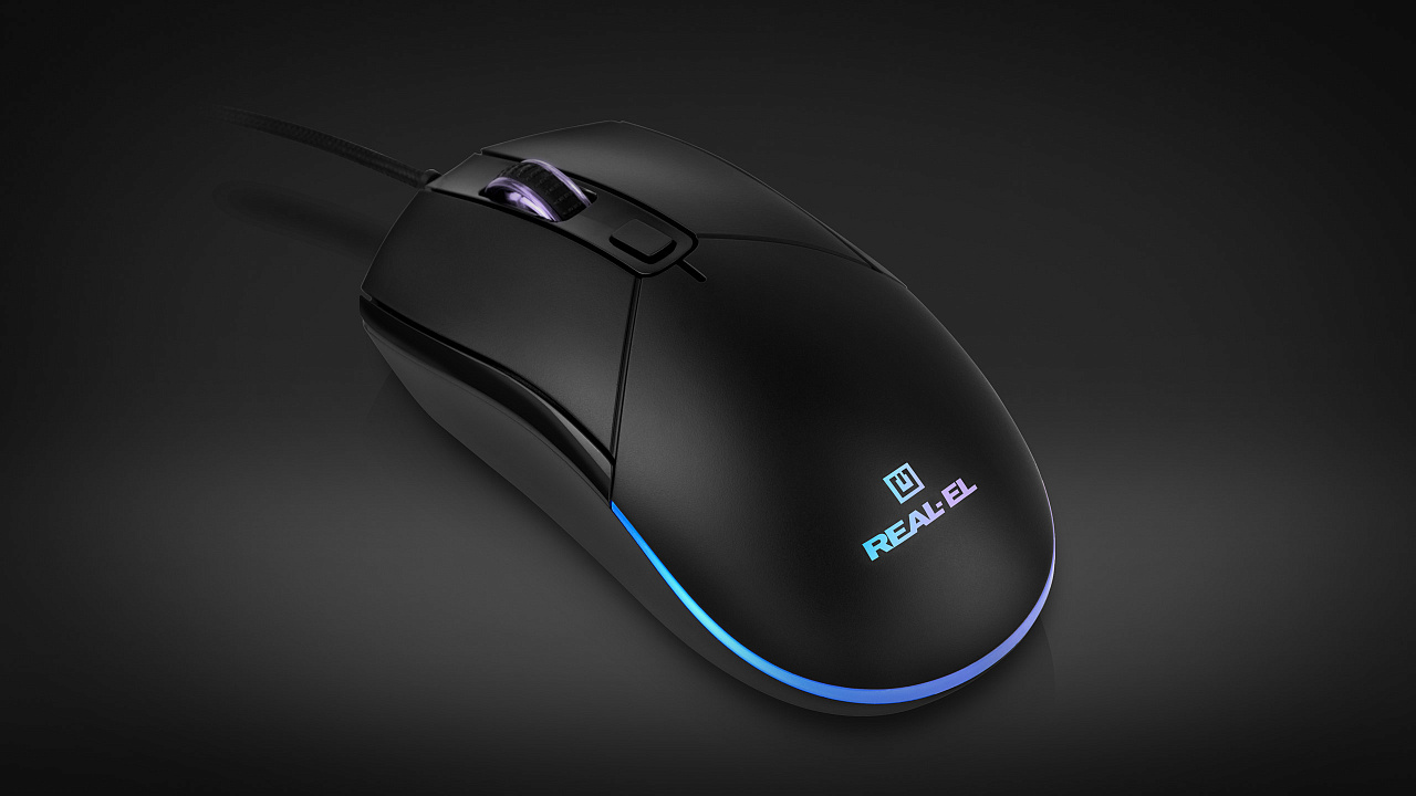 Мышь REAL-EL RM-515 Black фото10