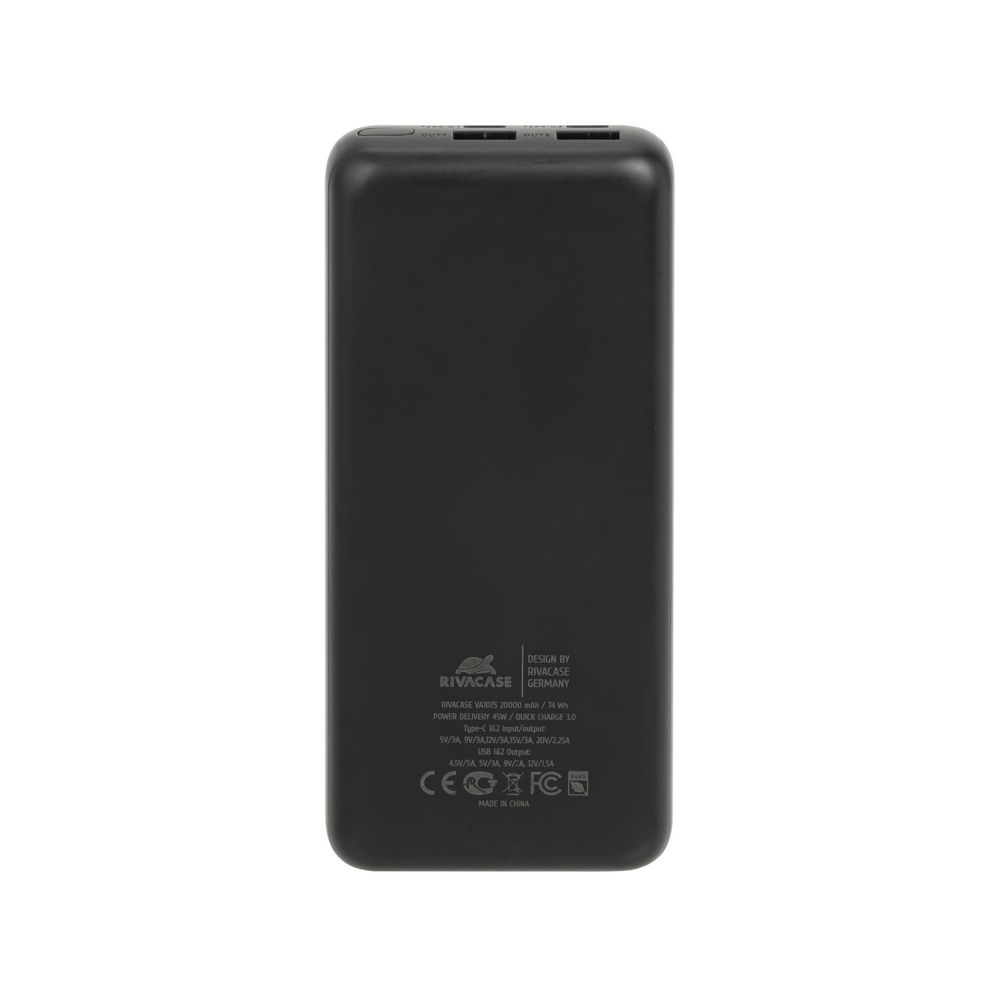Павербанк Rivacase Rivapower 20000mAh Black (VA1075) фото3