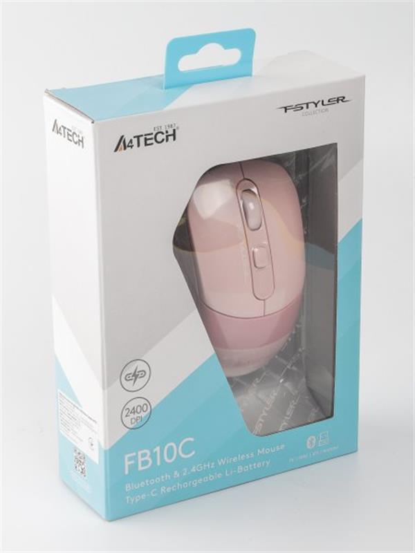 Миша бездротова A4Tech Fstyler FB10C Pink USB фото11