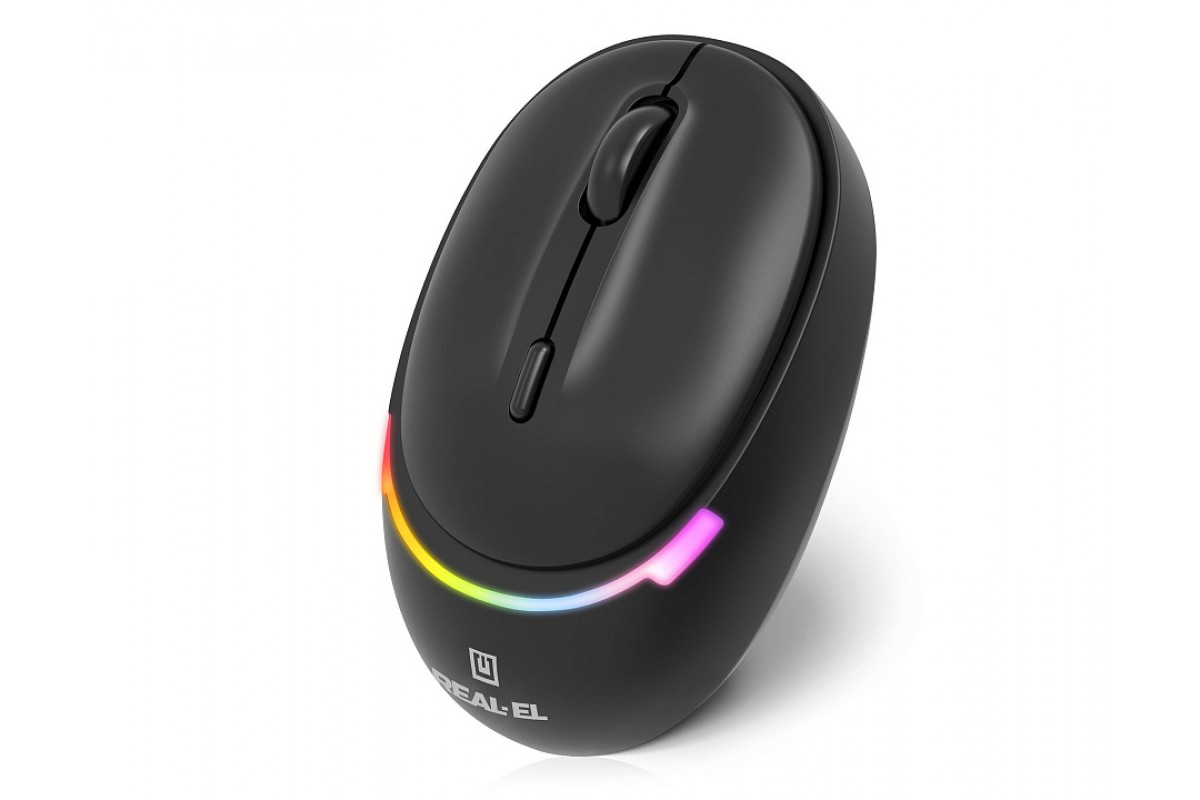 Мышь REAL-EL RM-440W Black фото3