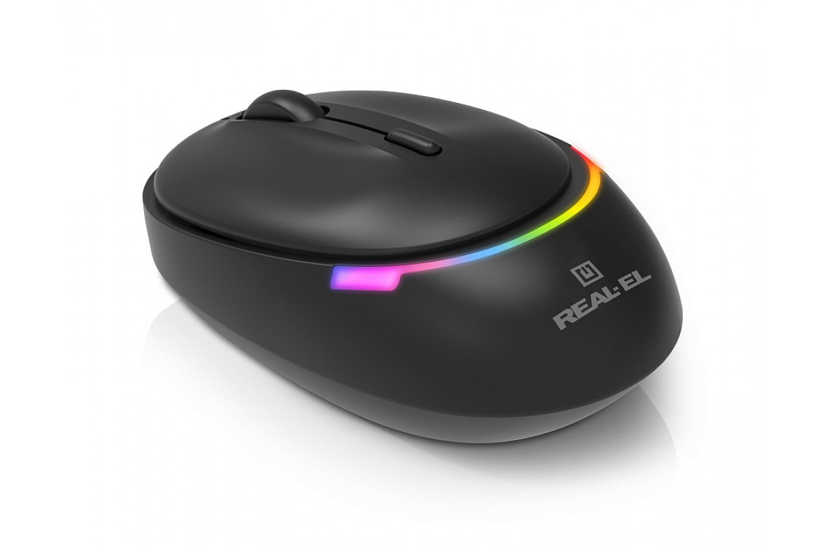 Мышь REAL-EL RM-440W Black фото6