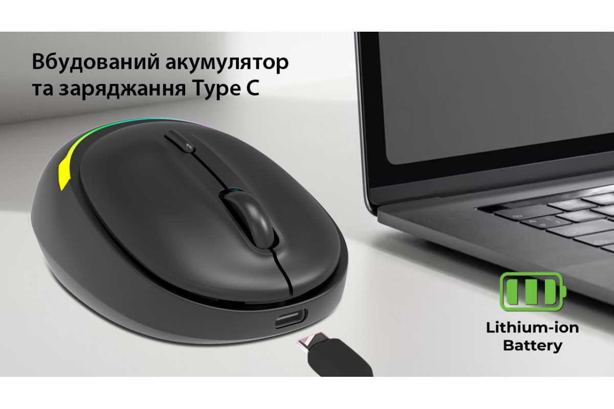 Мышь REAL-EL RM-440W Black фото12