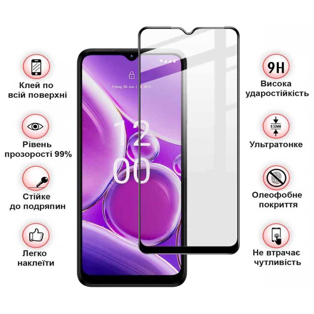 Защитное стекло BeCover для Nokia G42 5G Black (710729) фото3