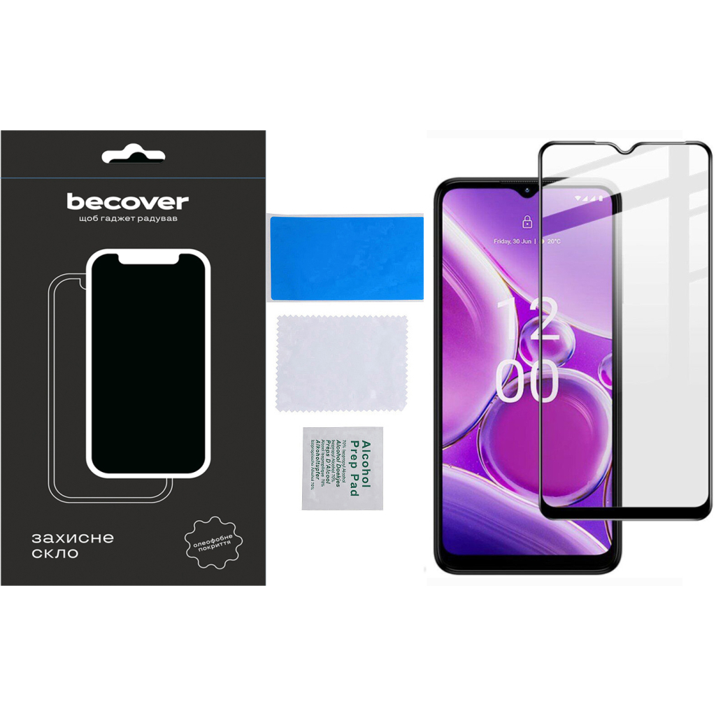 Защитное стекло BeCover для Nokia G42 5G Black (710729) фото6