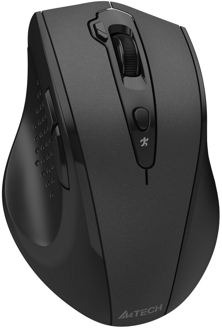 Мышь A4Tech, 2000 dpi, 1*AA Battery, черный фото2