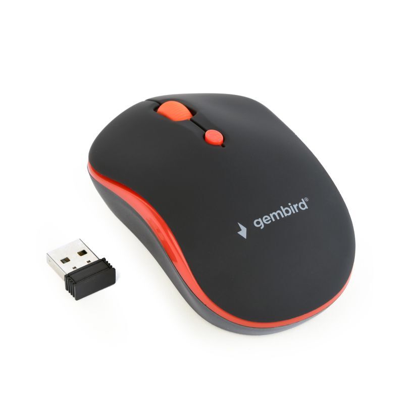 Миша Gembird USB, 1600 dpi, червона фото2
